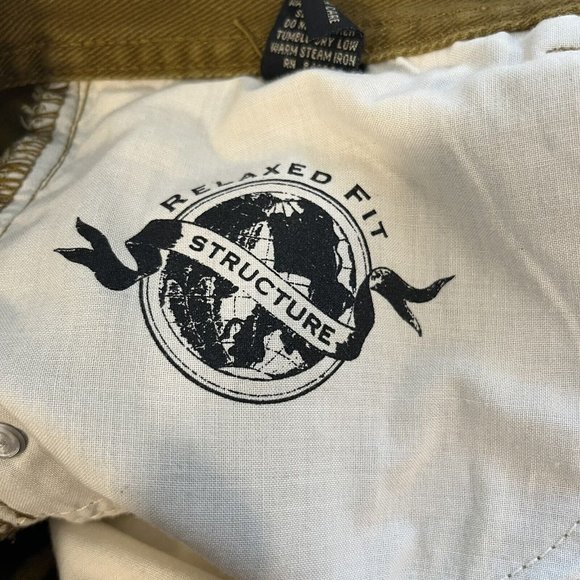 VTG 90’s Structure Jeans Mossy Green TAG 38S ACTUAL 36x29 Skater Grunge Relaxed - Picture 3 of 8